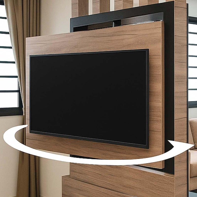 JBM MART 360° Rotating Bracket for TV | Room Partition Mount Stand | Compatible with 32-75 Inch LED | Modern Swivel Cabinet Design - Image 1