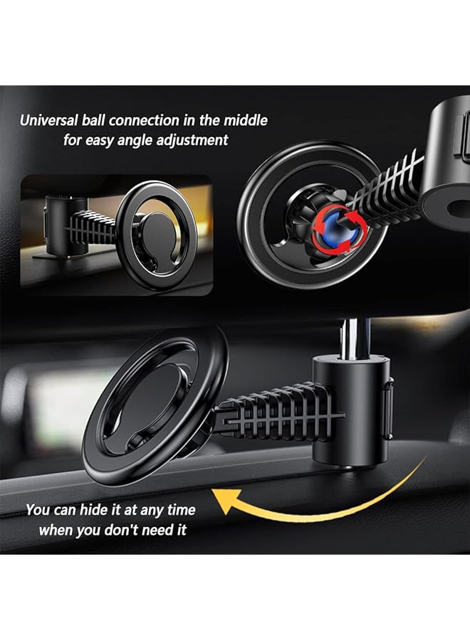 Excefore Car Headrest Mount Compatible For Magsafe Car Mount, Seat Headrest Hook Magnetic Phone Holder, Backseat Hooks Suitable For Iphone 14/13/12 All Phone Grocery Bags Handbag - Image 3