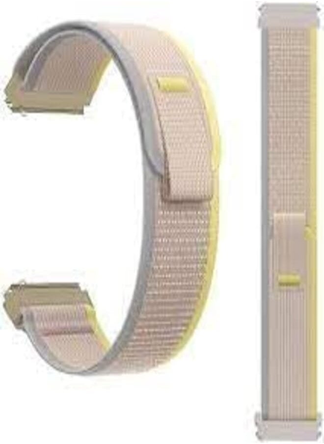 Generic 22mm Nylon Trail Loop Strap Compatible with GTR 2 | GTR 3 | GTR 4 | GTR 4 Pro (Yellow & Grey) 