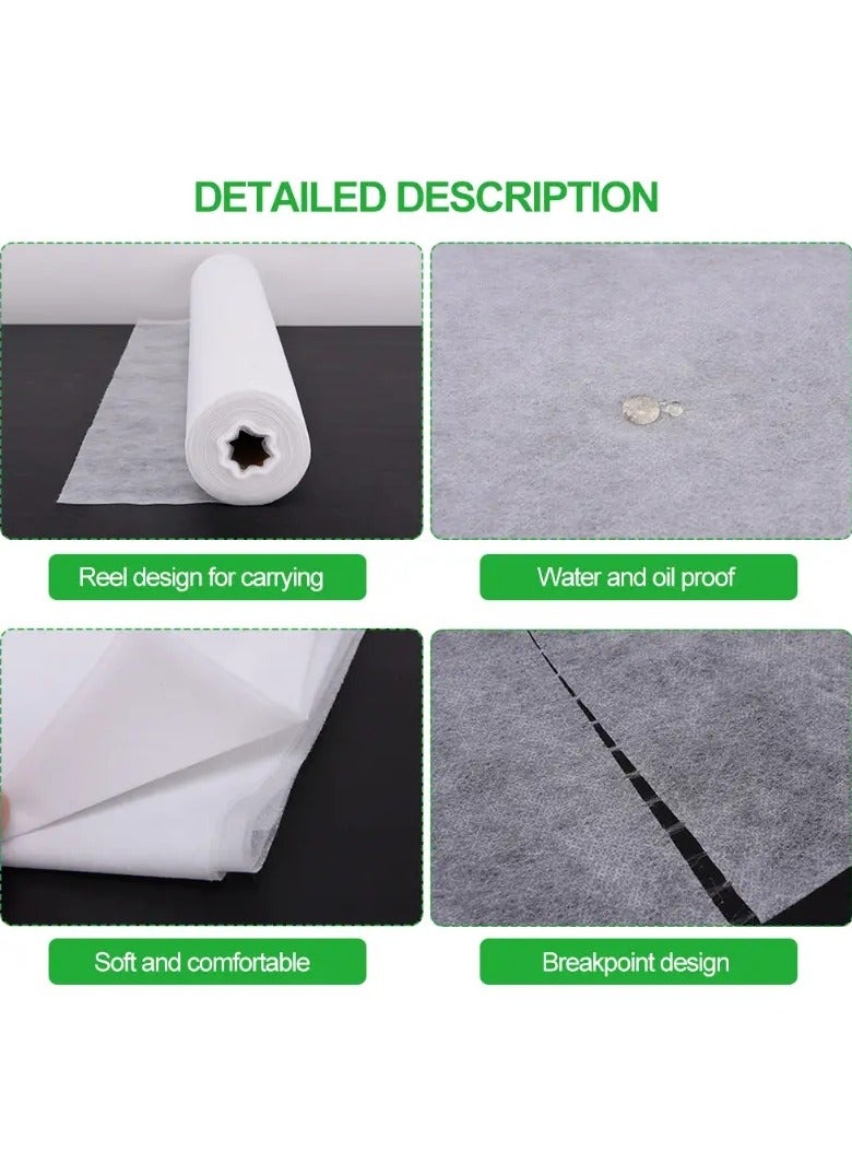 أوريتي لفافة واحدة من ملاءات مرتبة التدليك الصحي للاستخدام مرة واحدة، ملاءات سرير التدليك في الصالونات، مسند رأس غير منسوج، لفة ورقية، غطاء طاولة، لوازم الوشم - Image 5