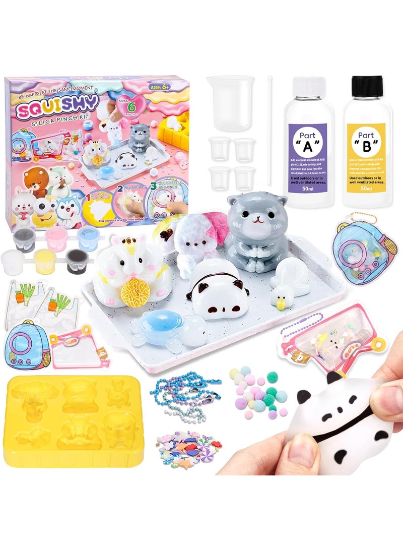 Moonmen Create Your Own Squishy Toys DIY Making Kit with Mold and 6 Packaging Bags, Pendant Set Fidget Toy for Kids Suitable Adults Kids - Image 1