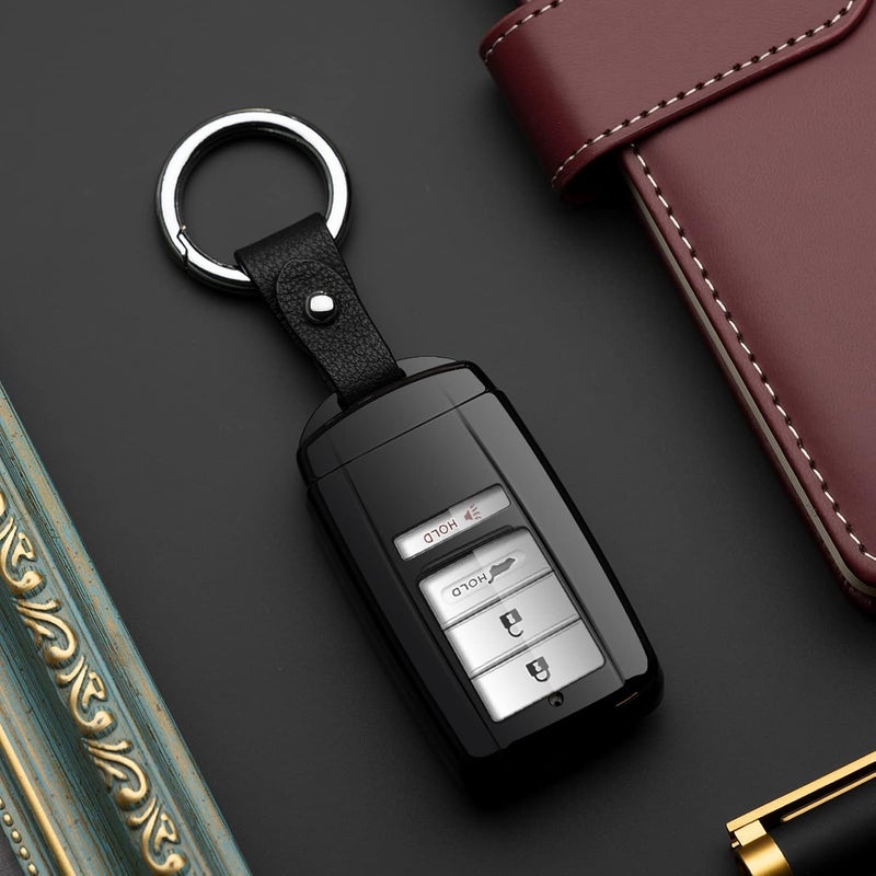 ZSPDACC ZSPD Car Key Cover Protector Holder for Acura - Black - Image 5