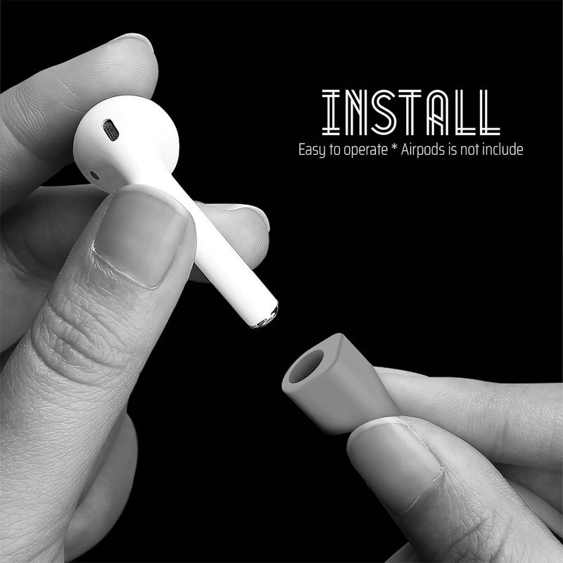 cobcobb حزام مضاد للفقد مع مغناطيس قوي للغاية لسماعات Airpod Pro، حبل رياضي متوافق مع Airpods الجيل الثالث والثاني Pro 3 2 1 (رمادي) - Image 4