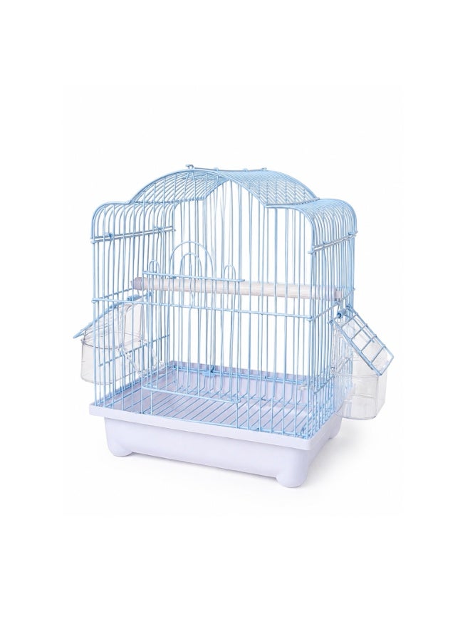Dayang A1111 Compact Bluish White Bird Cage (23 x 16 x 28 cm) – Premium Small Avian Habitat & Travel Carrier for Canaries, Finches, and Budgies - Image 2