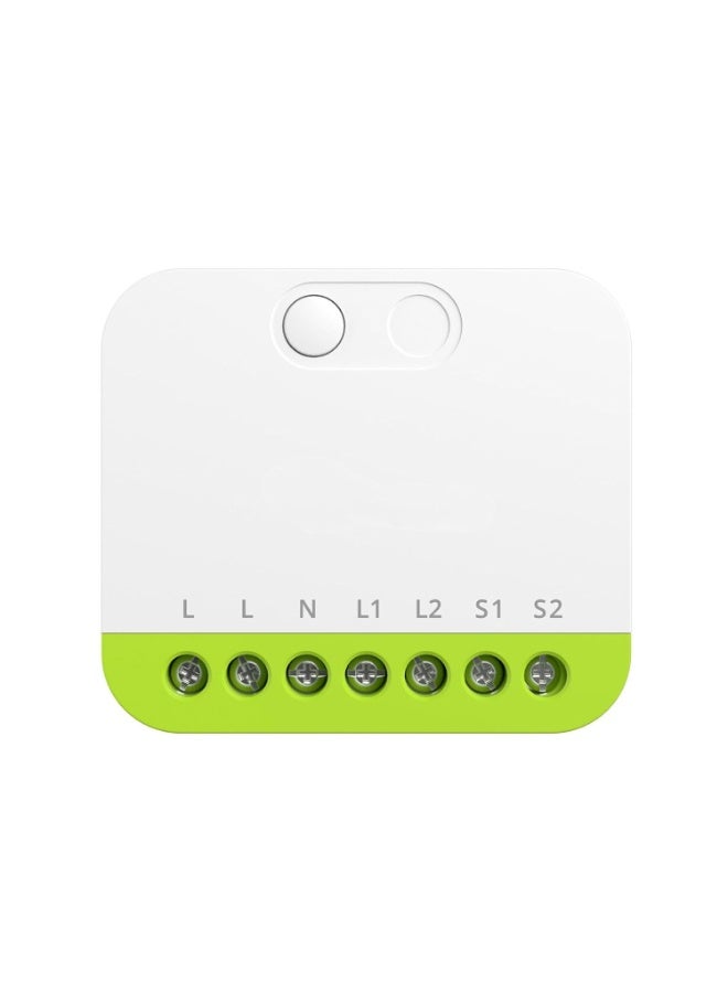 MINI-ZB2GS MINI DUO 2-Gang Zigbee Smart Switch Dual Load Control Zigbee 3.0 Compatibility Signal With Multiple Zigbee Hub - Image 1