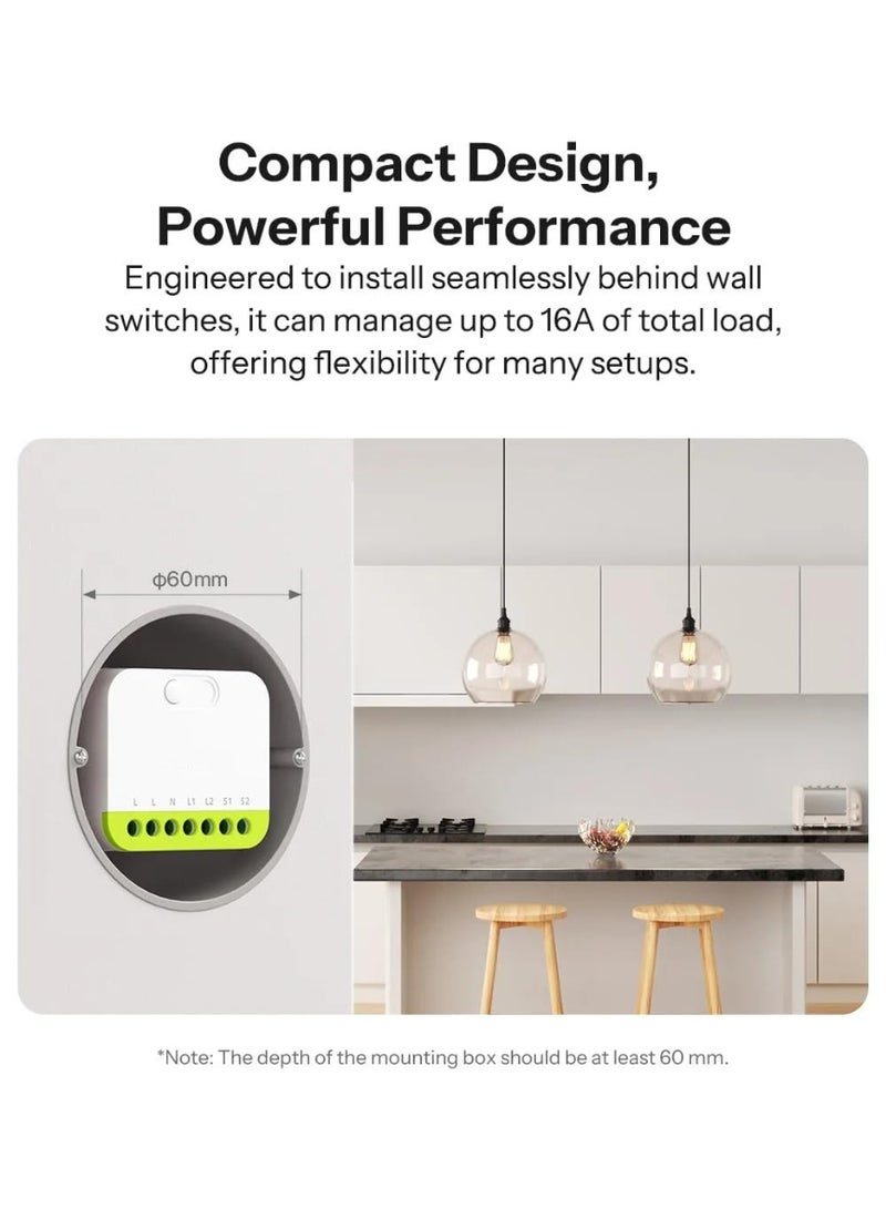 MINI-ZB2GS MINI DUO 2-Gang Zigbee Smart Switch Dual Load Control Zigbee 3.0 Compatibility Signal With Multiple Zigbee Hub - Image 3