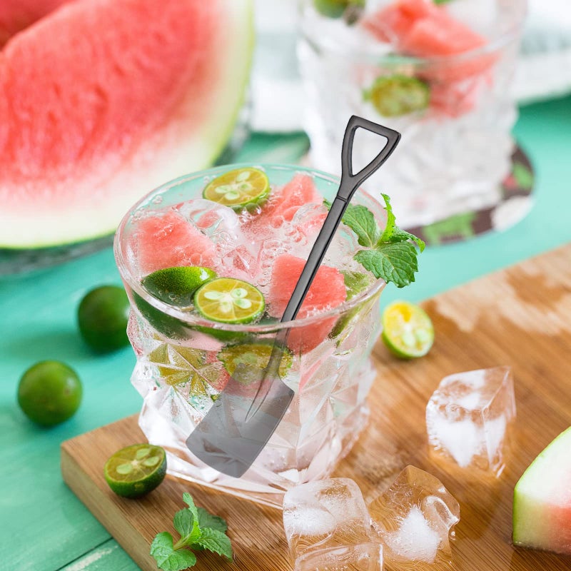 Bnapott 6 Pack Stainless Ice Cream Spoons  Shovel Spoons  Watermelon Spoon Reusable Small Spoon For Tea Dessert Home Kitchen Party Restaurant Party Supplies (Colored) - Image 5