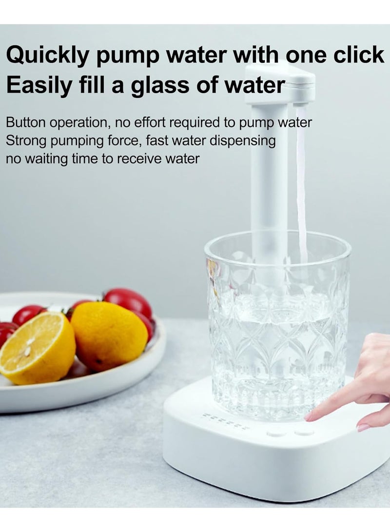 Shopit Table Water Dispenser Pump for  5 Gallon Bottle, USB Rechargeable Electric Water Bottle Pump Dispenser Portable Drinking Water Pump 7 Levels Quantitative for Home and Office - Image 3