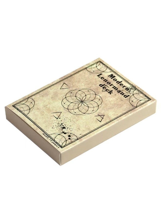 NIBEMINENT 10.4 × 7.3 cm. The Enigmatic Moon - Lernandodrome Divination Book: A complete deck consisting of 36 cards, equipped with keywords and "yes/no" indicators, used for spiritual divination. - Image 4