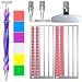LEIYULY 12 PCS Diamond Art Pen with Ruler 17 Beads Stainless Steel Nibs and Square Round Diamond Art Ruler Ergonomic Diamond Art Pen 5D Diamond Painting Pens Tools Diamond Art Kits for Adults - Image 2