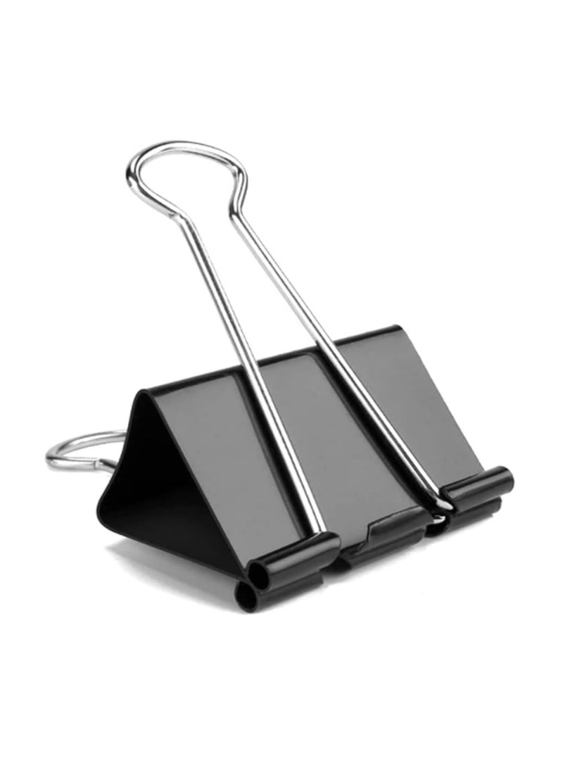 Terabyte مشابك ملفات كبيرة جداً (36 حبة) 2 بوصة، مشابك ورق كبيرة لمستلزمات المكتب، سوداء - Image 1