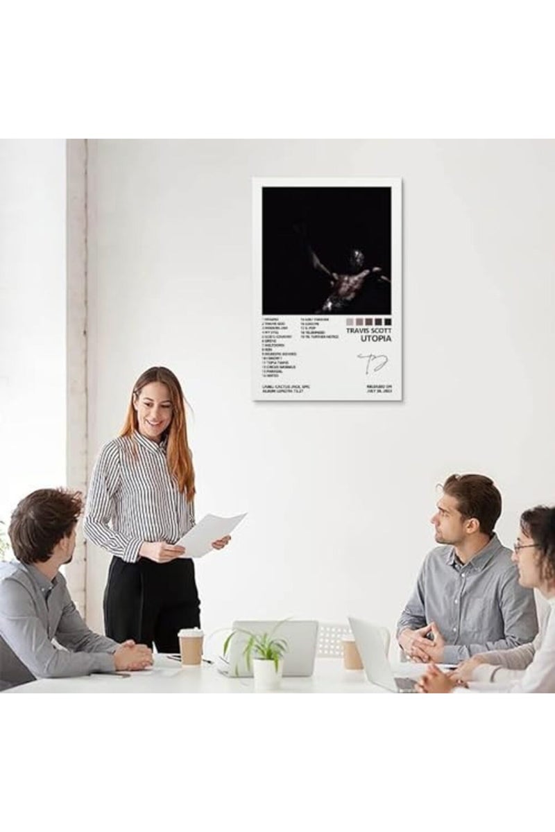 LUOWEI Travis Poster Scott Utopia Album Cover Posters for Bedroom Canvas Posters for Room Aesthetic Wall Art Decor 12x18inch(30x45cm), Unframe-style - Image 4