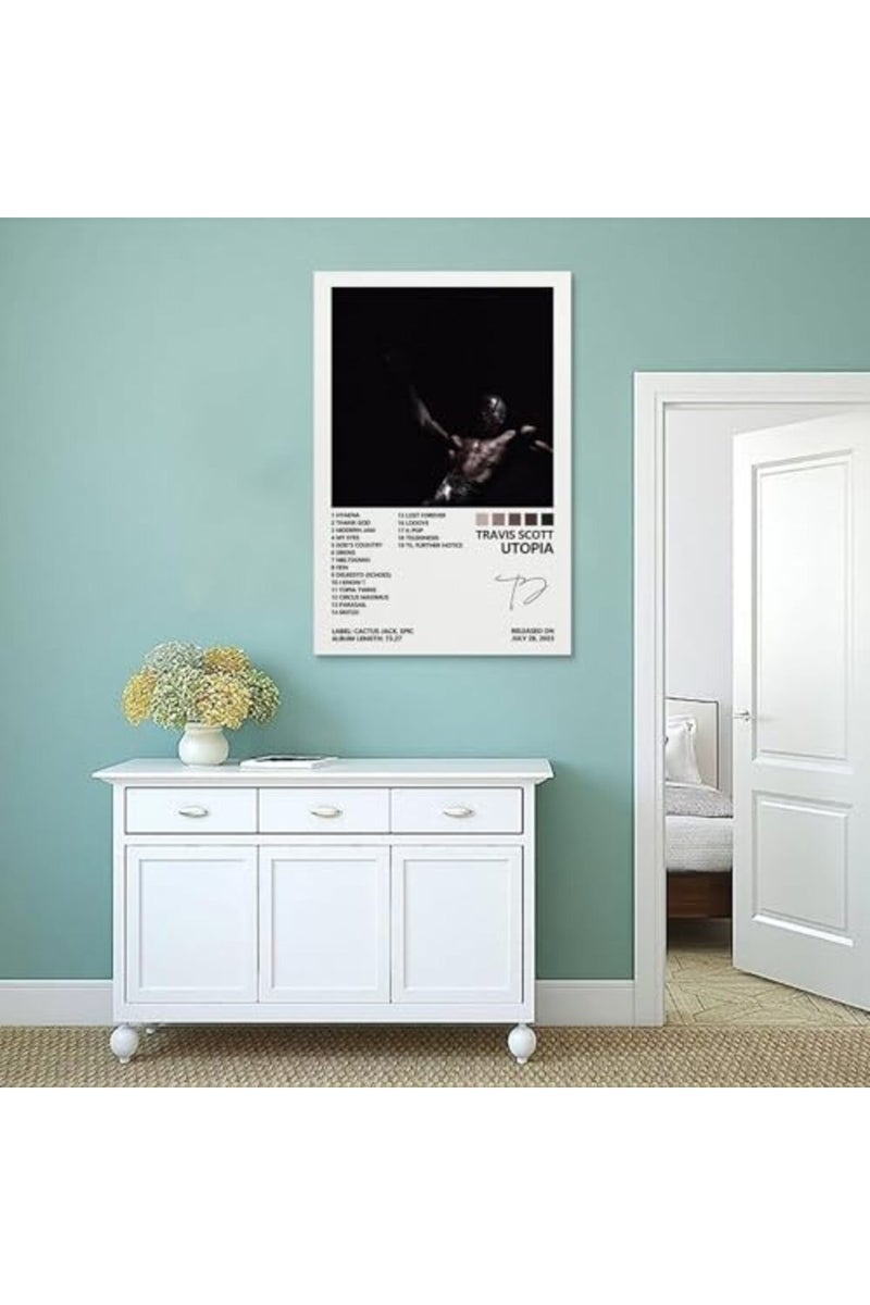 LUOWEI Travis Poster Scott Utopia Album Cover Posters for Bedroom Canvas Posters for Room Aesthetic Wall Art Decor 12x18inch(30x45cm), Unframe-style - Image 3