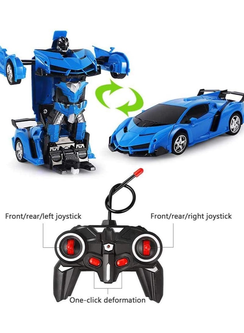 AROAQ Remote Control Car Transform Robot RC Car with 40MHz Version Remote And One Button Transforming 360 Degree Rotation Drifting Ideal Car Scale and Birthday Gift Toy  - Image 2