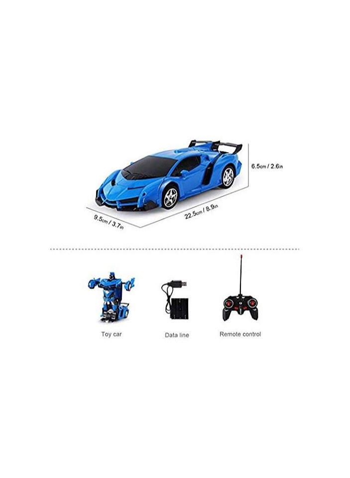 AROAQ Remote Control Car Transform Robot RC Car with 40MHz Version Remote And One Button Transforming 360 Degree Rotation Drifting Ideal Car Scale and Birthday Gift Toy  - Image 3