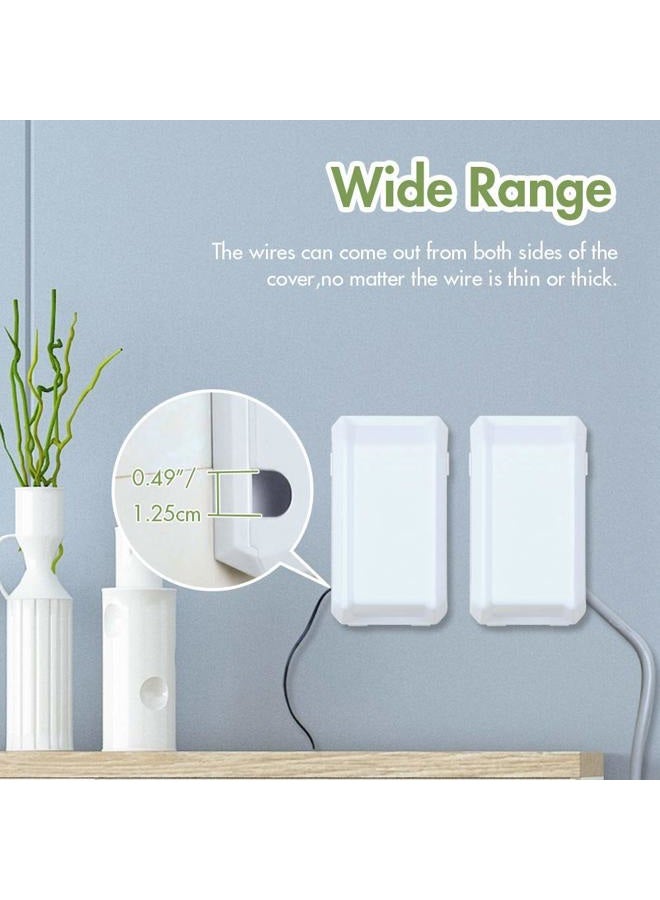 Eudemon Baby Safety Electrical Outlet Cover Box Childproof Large Plug Cover for Babyproofing Outlets Easy to Install & Use (White) - Image 5