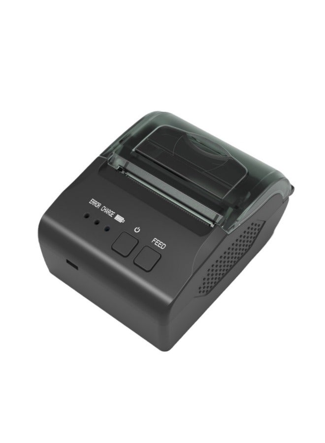 Portable Thermal Printer Handheld 58mm Receipt Printer for Retail Stores Restaurants Factories Logistics,USB Rechargeable,Black  - Image 1