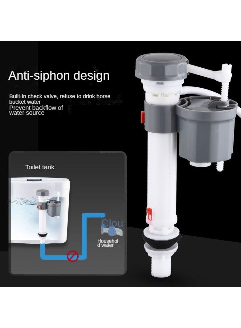 High Pressure Water Inlet Valve Of Toilet Tank Adjustable Height Water Inlet Fittings With Water Filter - Image 3