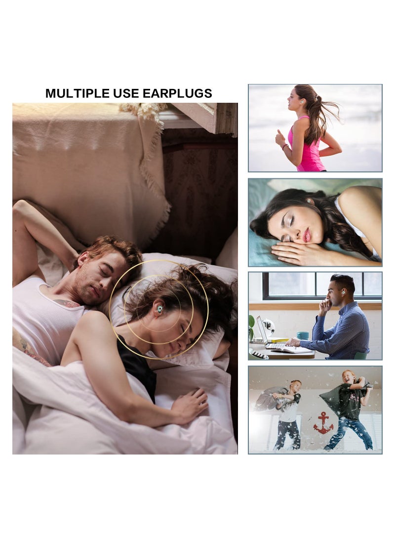SOLARAE Super Soft Noise Cancelling Ear Plugs for Sleeping, Reusable Silicone Hearing Protection, Comfortable and Flexible Ear Plugs for a Peaceful Night's Sleep. - Image 5