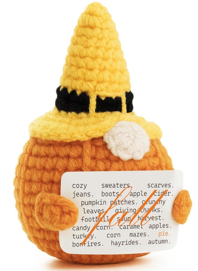 Frabaca Fall Pumpkin Gnome Decor, Friendsgiving Decorations, Features Cozy Autumn Elements Like Sweaters & Apple Cider, Perfect Handmade Table Decor for Thanksgiving Warm Harvest Vibes Display - Image 1
