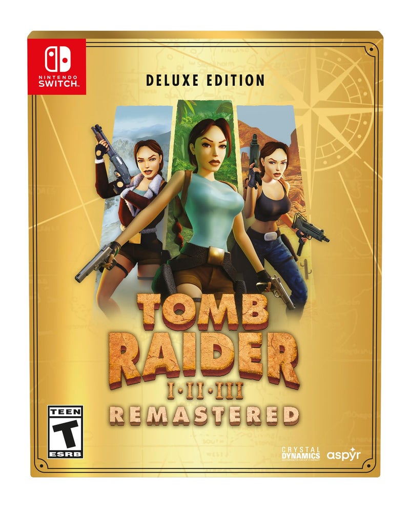aspyr Tomb Raider I-III Remastered Starring Lara Croft Deluxe Edition - Nintendo Switch - Image 1