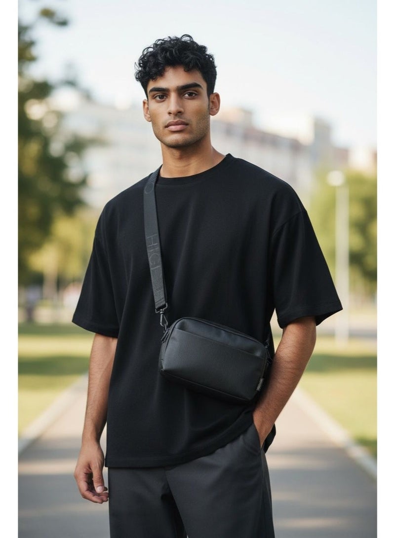 HIGH LINE STORE Flex Carry Handheld Organizer Bag – Lightweight Waterproof Fabric With Zipper Pockets For Phone, Wallet & Essentials – Unisex – Black - Image 2