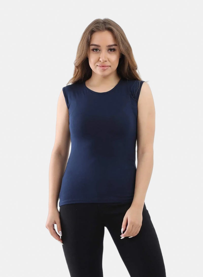 Carina Sleeveless Crew Neck Top - Image 1