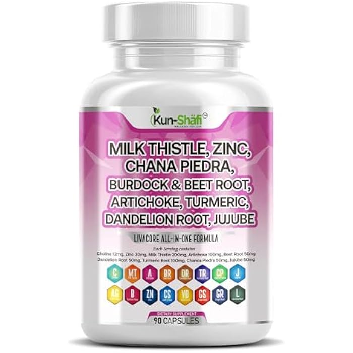 Milk Thistle Complex with NAC, Berberine, Artichoke, Chanca Piedra, Turmeric, Ginger, Beet Root -Liver Cleanse Detox & Repair Supplement & Burdock Root – 90 Capsules - Image 1