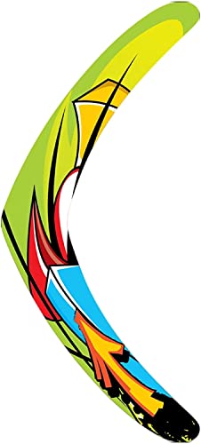 Inborntrait Boomerang for Kids Soft Boomerang Adults VShaped Returning Boomerangs Sports Backyard Children Game Funny Gifts GreenArrow - Image 1