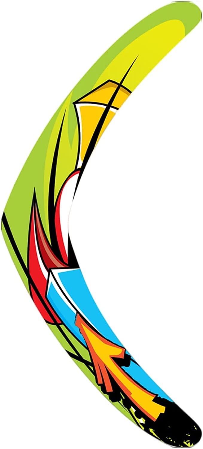Inborntrait Boomerang for Kids Soft Boomerang Adults VShaped Returning Boomerangs Sports Backyard Children Game Funny Gifts GreenArrow - Image 3