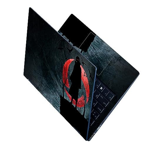 Finearts Full Body Laptop Skin Upto 15.6 inch Sticker Compatible for Dell/HP/Lenovo/Acer/Sony All Laptop Size Upto 14 to 15.6 Inch - Uchiha Itachi Anime - Image 1