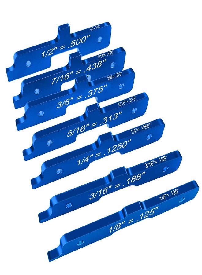 Kingson Router Table Setup Bars, Kingson Aluminum Alloy Woodworking Tools Compatible for Kreg (Set of 7) - Image 1