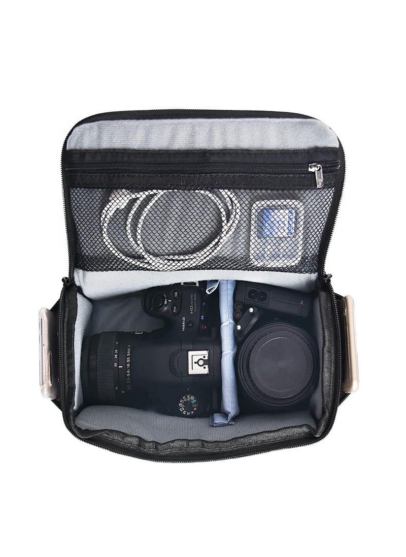 Generic - Waterproof Anti-Shock DSLR Camera Bag Compatible with Canon EOS Nikon Sony Samsung Olympus Pentex D600 D3200 D5200 DSLR 100D 500D 550D 600D 650D EOS 5002E - Image 1