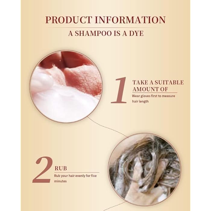 ABBASI & CO Coconut Blonde hair dye Shampoo - Instant 3 in 1 Blonde Brown Hair Dye for Men & Women - Safe for Sensitive Skin- Champu para Canas - Gray Coverage for All Hair Types 500ml (Blonde Brown) - Image 3