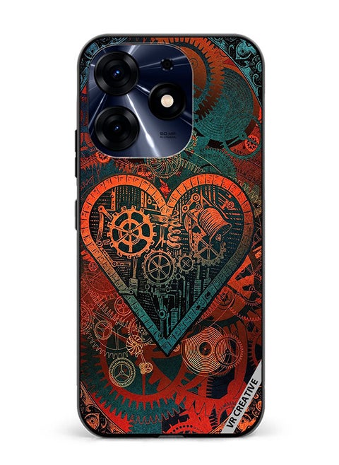 Protective Case Cover For Tecno Spark 10 Pro Abstract Design Multicolour