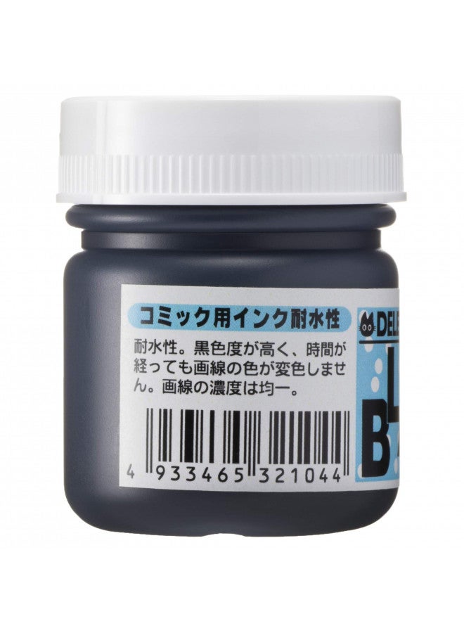 Deleter Manga Ink, Black 4, Versatile, Marker & Water Proof Extra Black Ink, Matte Black, 30ml/Bottle, 1 Bottle (341-0005),1-Pack - Image 2