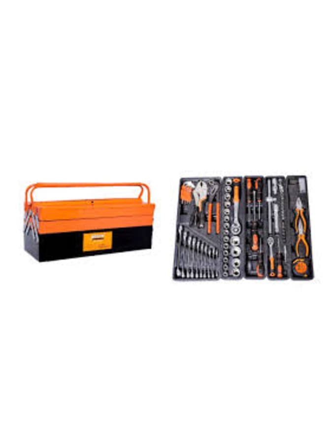 BISSO BISSO Heavy Duty 85-Cup 5-Drawer Integrated Sheet Metal Toolbox 
