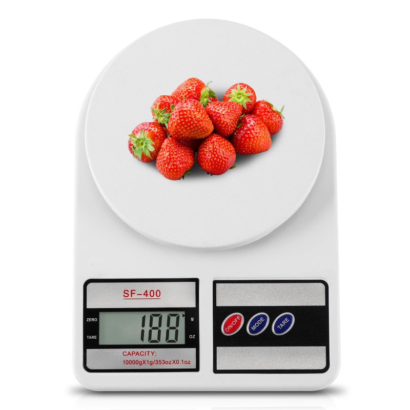 Partyreal Digital Kitchen Scale Capacity Stainless Steel Food Scale with ozg Units Replaceable Battery Power Ideal for Meal Prep Cooking Baking - Image 2