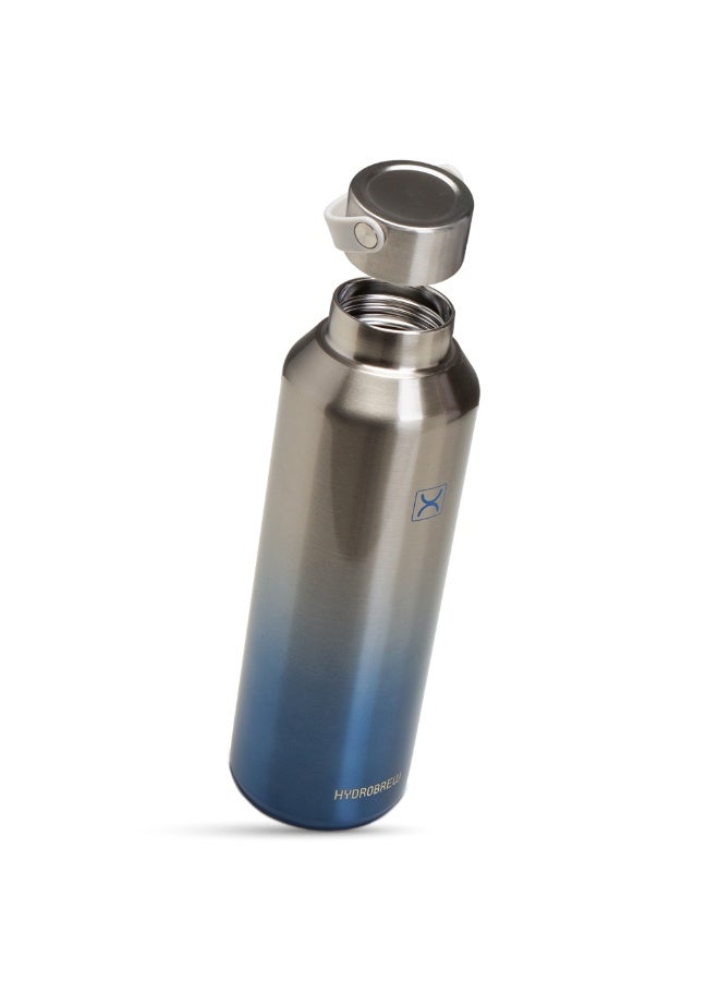 Hydrobrew Vacuum Insulated Water Bottle, 710ml, Silver - Image 5
