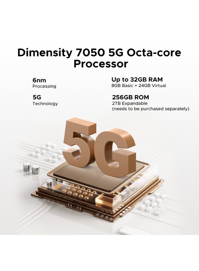 DOOGEE Blade 20 Turbo AI 5G Rugged Phone Unlocked,10300mAh/33W,Android 15 Rugged Smartphone,32GB+256GB/TF 2TB,Dimensity 7050,6.6”HD + 90Hz,50MP+16MP,Face ID/NFC/WiFi6/IP68/IP69K/3 Card Slot,Black - Image 4