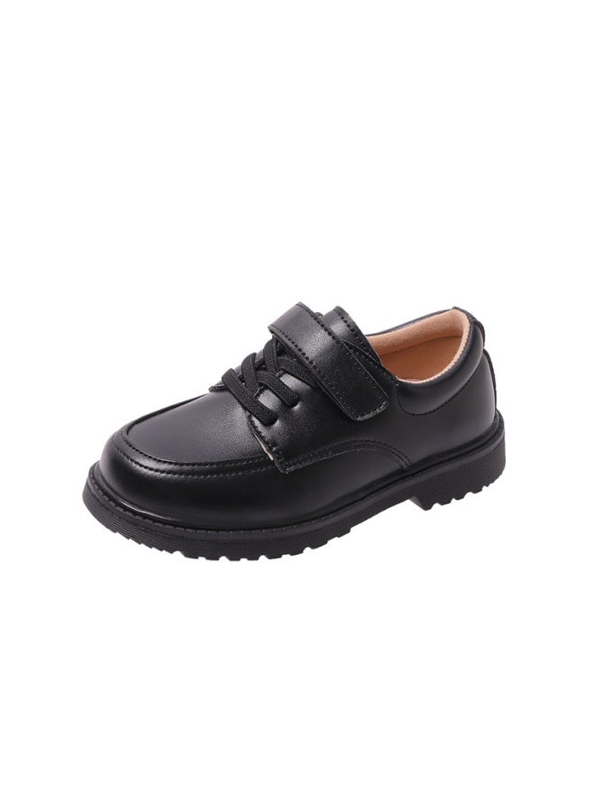 Boys' Black Patent Leather Shoes, Flower Girls' Children's Dress Shoes, Primary School And Middle School Performance Shoes