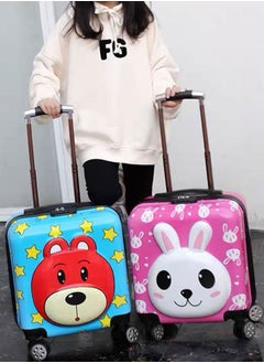 GoldenLike Kids Luggage Children Travel Suitcase 20 Inch Cartoon Rolling Trolley Case with Wheels Children's Carry on Luggage for Boys Girls Travel and School  - Image 3