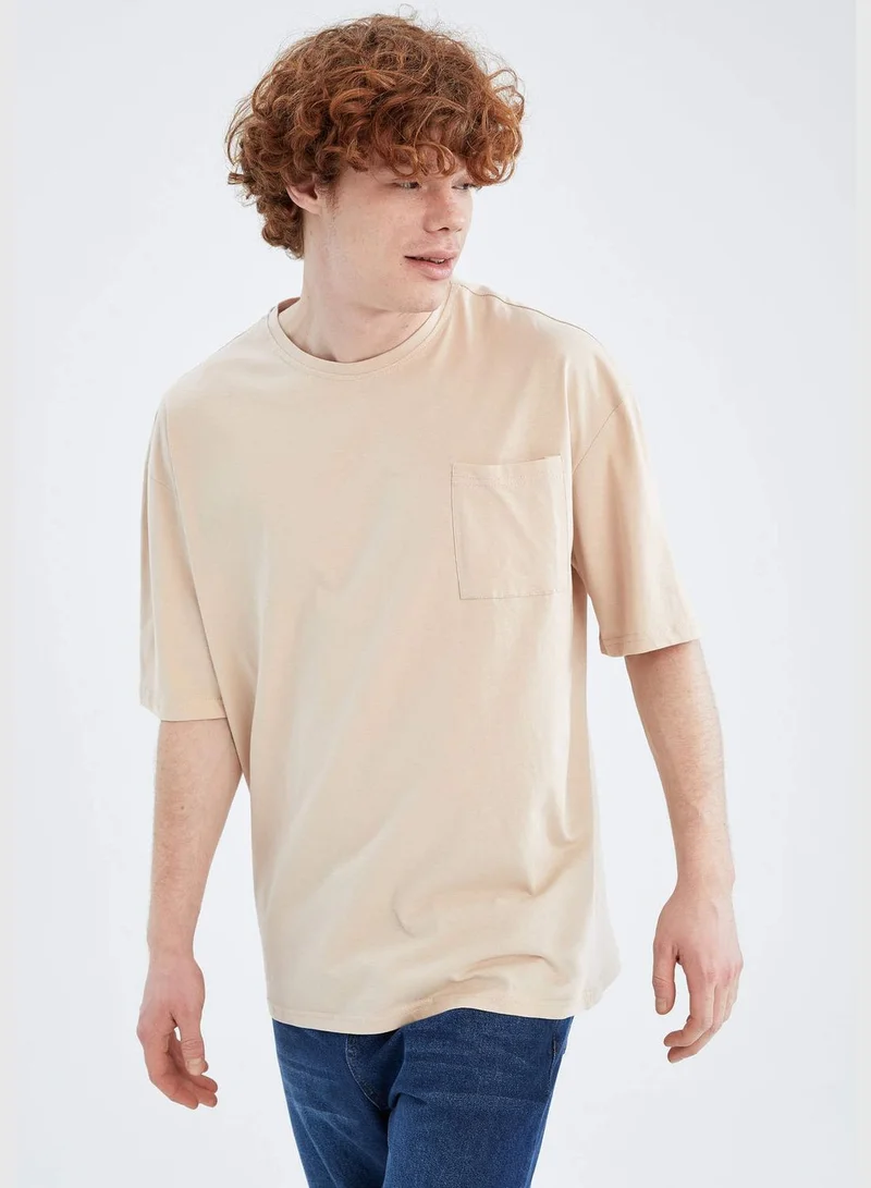 DeFacto Oversize Fit Bisiklet Yaka Tişört