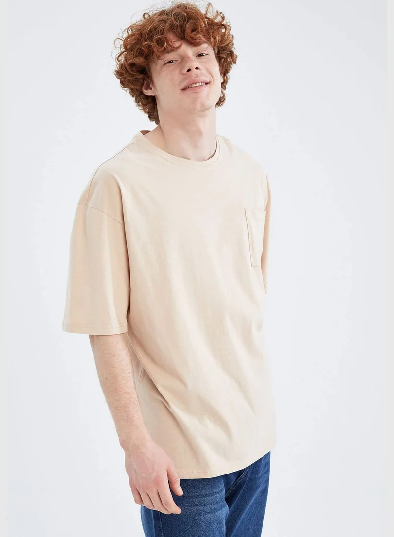 DeFacto Oversize Fit Bisiklet Yaka Tişört