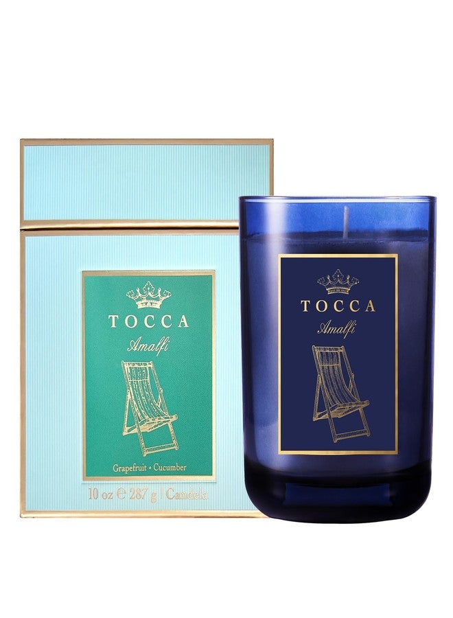 TOCCA Amalfi 10oz Candle - Grapefruit & Cucumber Scented, Hand Poured Soy-Wax Blend with 100% Cotton Wick, 60 Hour Burn Time - Image 1