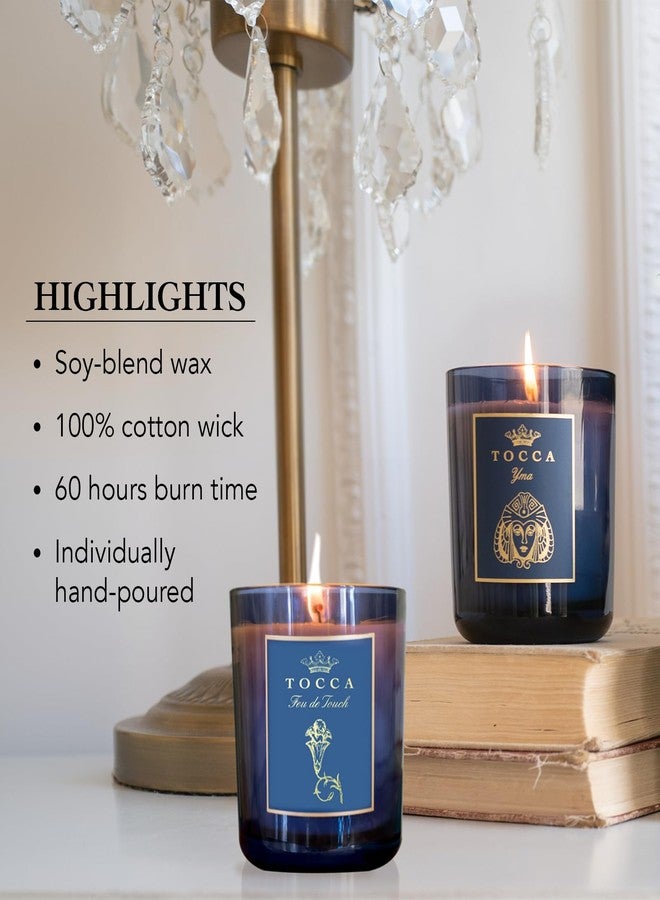 TOCCA Amalfi 10oz Candle - Grapefruit & Cucumber Scented, Hand Poured Soy-Wax Blend with 100% Cotton Wick, 60 Hour Burn Time - Image 3