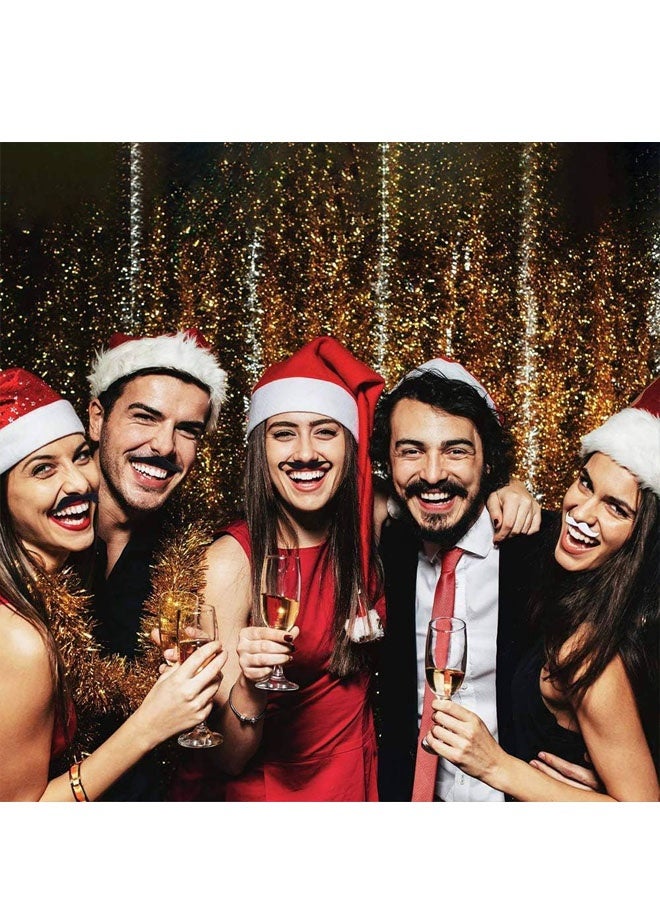 مجموعة أزياء تنكرية مكونة من 12 قطعة، تتضمن دعائم مضحكة، لحية مزيفة، شارب أسود، وشارب ملون. - Image 3