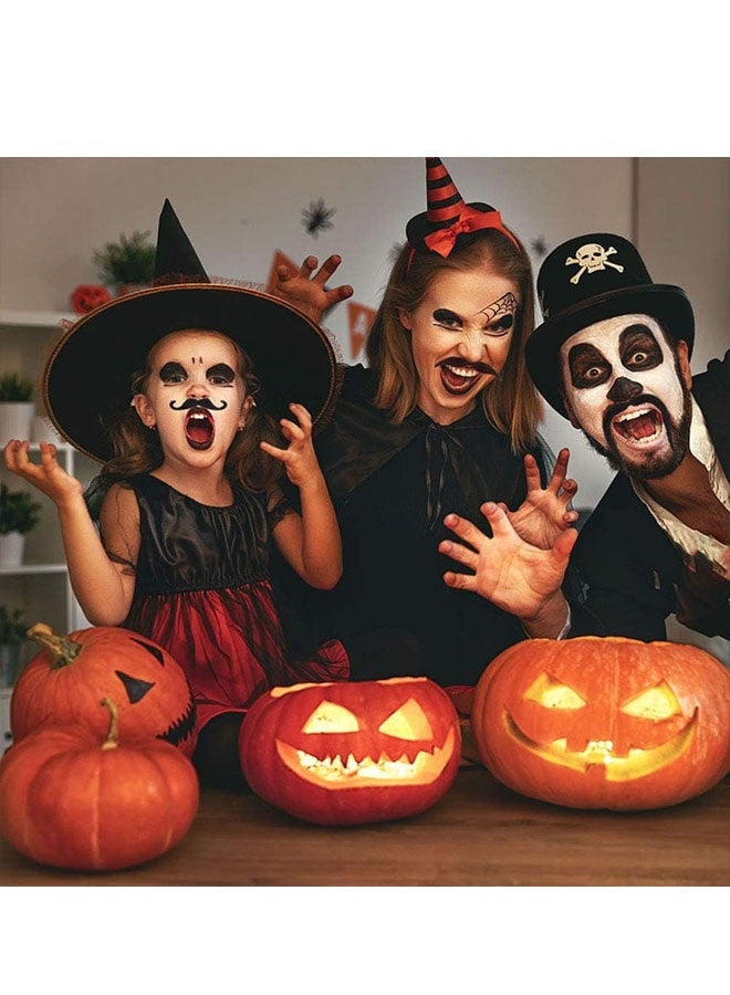 مجموعة أزياء تنكرية مكونة من 12 قطعة، تتضمن دعائم مضحكة، لحية مزيفة، شارب أسود، وشارب ملون. - Image 5