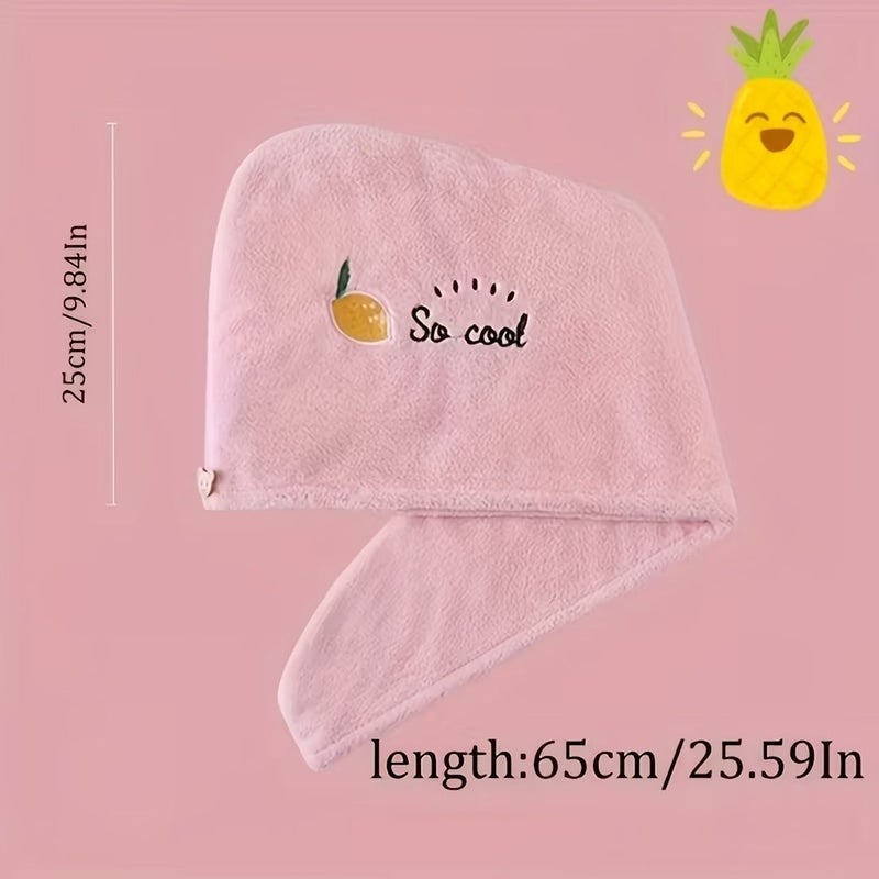 Purple Quick Dry Microfiber Hair Towel Wrap Women One Shoulder Scarf Style Drying Cap Anti Slip Design Suitable For All Seasons - Image 3