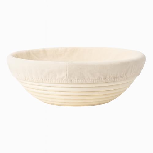 Saint Germain Bakery Round Banneton Proofing Basket and Bread Lame Set – 9 Inch Natural Rattan Bread Basket with Liner, 10 Blades & Leather Cover – Sourdough Baking Kit Gift for Beginners and Bakers - Image 4